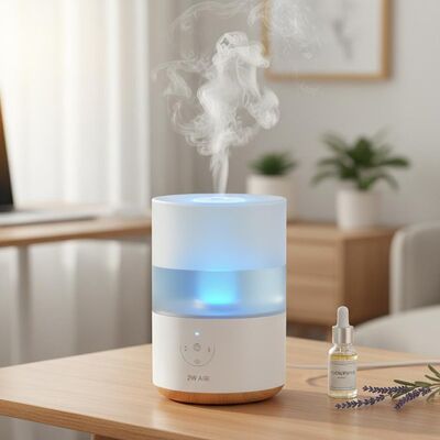 Buon prezzo Umidificatore ad ultrasuoni d'aria 2w con modalità di purificazione del plasma Aromaterapia adatto per ufficio camera da letto e soggiorno in linea