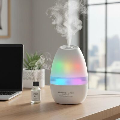 Buon prezzo Umidificatore ad ultrasuoni con 7 luci colorate che migliorano l'umidità dell'aria e l'ambiente nei luoghi di lavoro in linea
