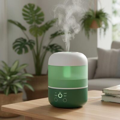 Buon prezzo Umidificatore ad ultrasuoni ad aria verde con tempistica 1H 3H 6H CONT adatto per l'uso continuo in vari ambienti interni in linea