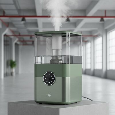 Buon prezzo Umidificatore d'aria ad ultrasuoni verde con cronometraggio 1H 3H 6H CONT progettato per applicazioni commerciali e industriali in linea